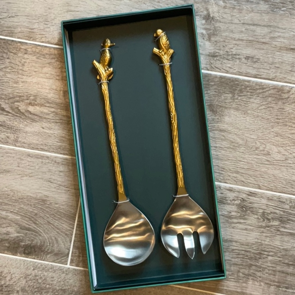 Anthropologie Loro Bird Serving Set NWT